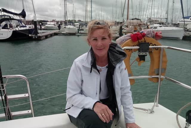 Heather Anderson, 56, is an armed forces veteran and one of those who sails with Turn To Starboard. Picture: David George
