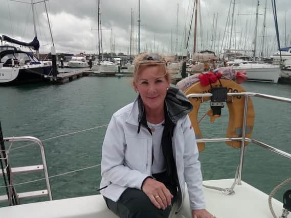 Heather Anderson, 56, is an armed forces veteran and one of those who sails with Turn To Starboard. Picture: David George