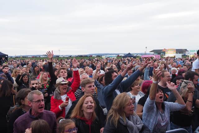 Last night at the Bandstand. Picture: Steve Spurgin