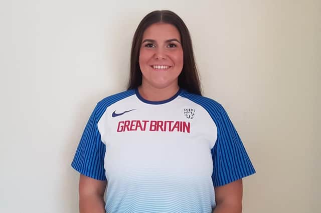 Heather Cubbage represented Great Britain at the Manchester International