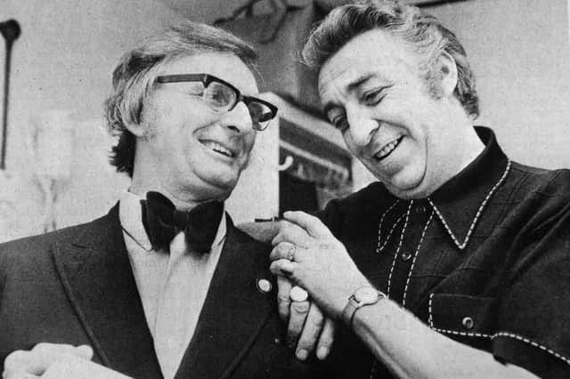 Comedian Ken Platt revives memories with his old friend WJ Moreton when they met in a dressing room at the Kings Theatre, Southsea.