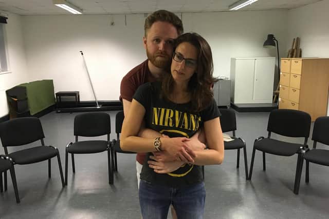 Constellations stars Stuart Reilly and Faye Williams as Roland and Marianne