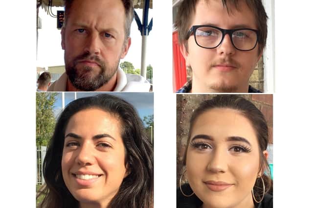 Top row: Russell Hedem, 38, of Portsmouth, Jake Robinson, 23, of Cosham, bottom row: Georgia Watts, 19, of Portsmouth and Oriana Gorrin, 30, of Fratton.
Picture: Jonathan Winter.