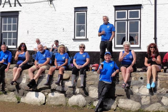 Langstone Cutters relaxing after an event