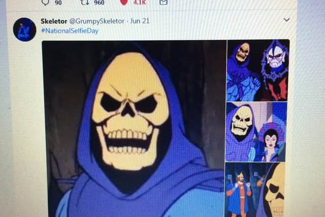 Simon sorely missed the Skeletor Twitter account during his social media ban