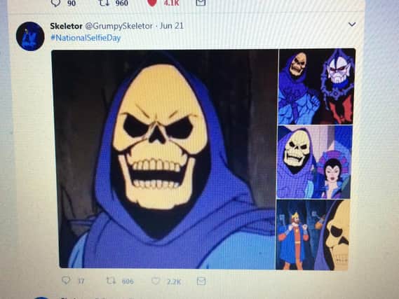 Simon sorely missed the Skeletor Twitter account during his social media ban