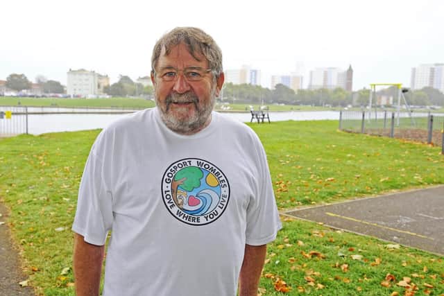 Cllr Graham Burgess representing the Gosport Wombles