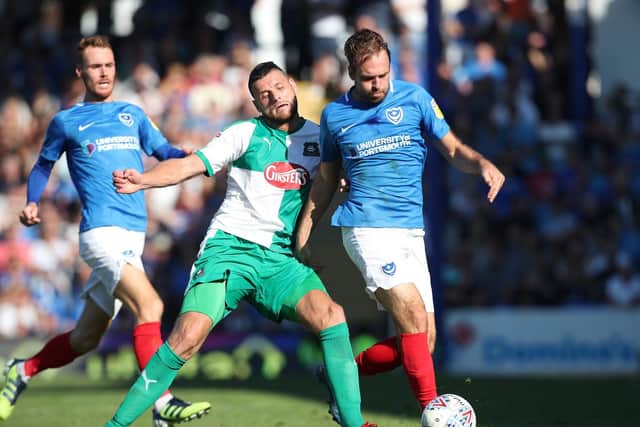 Brett Pitman is Pompey's top-rated player on FIFA 19. Picture: Joe Pepler/PinPep Media