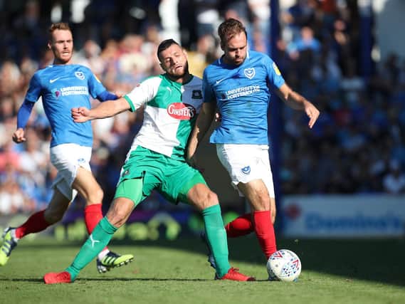 Brett Pitman is Pompey's top-rated player on FIFA 19. Picture: Joe Pepler/PinPep Media