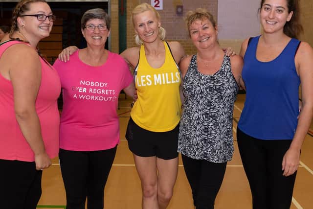 Natalie Bollard, Juliet Cox, Yuliya Carr, Ann and Katy Freeman. Participants in the event. Picture: Keith Woodland