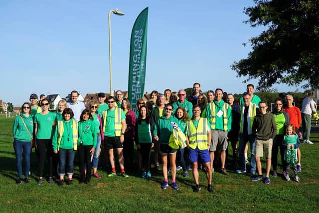 Stubbington Green Runners at Whiteley parkrun. Picture: Chris Stapleford