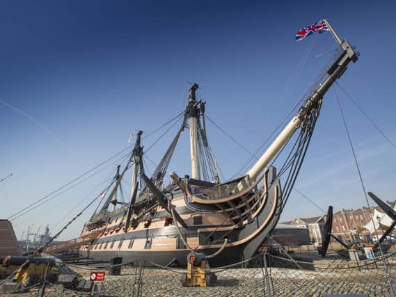 HMS Victory starred in ITV drama Vanity Fair. Picture: Chris Stephens