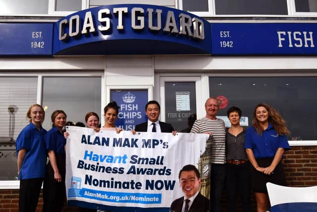 Havant MP Alan Mak calls for entries to his Small Business Awards