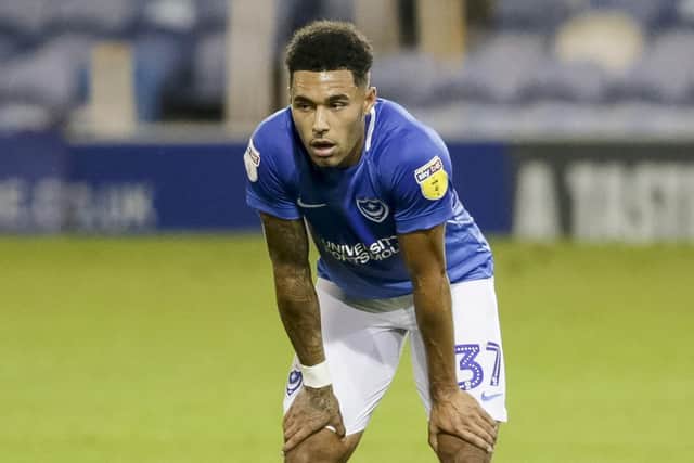 On-loan Pompey winger Andre Green Picture: Robin Jones