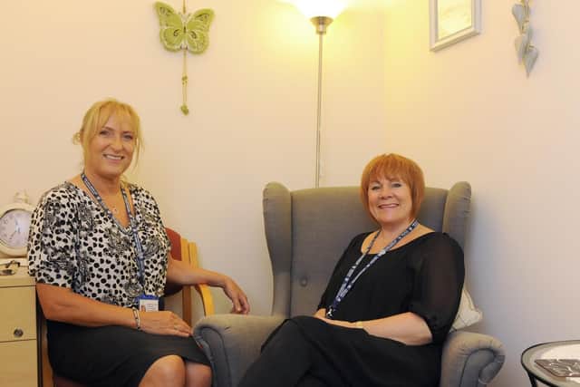 Centre manager Tina Randall and counsellor Gina Kelly