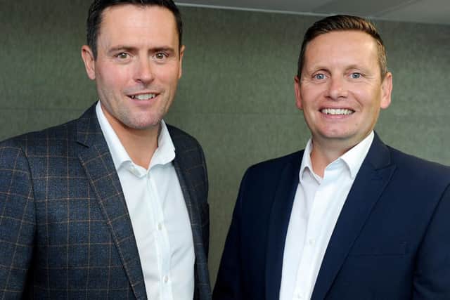 Leigh Rowsell and Andrew Phipps, founders and directors at Pearl Fit Out.