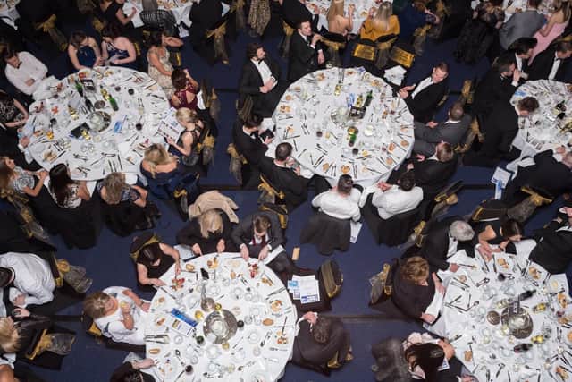 The Business Excellence Awards - The nominees and guests enjoy their meals