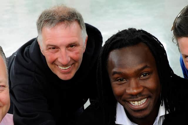 Graham Farr (left) with Linvoy Primus