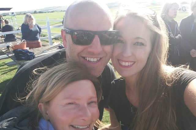 Mel de Lacy with close friends and Spire colleagues Matt and Sarah