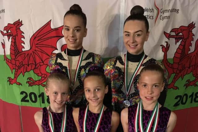 Suki's NAC pair Freya Meachen and Tyesha Kirton, with foundation trio Amiee Dalgleish, Immie Hamid and Keira Buick. They all shone in Cardiff picking up medals
