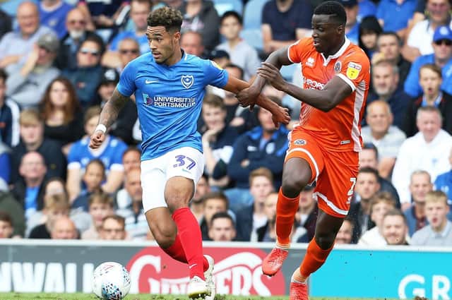 Andre Green in action during Pompey's draw against Shrewsbury. Picture: Joe Pepler