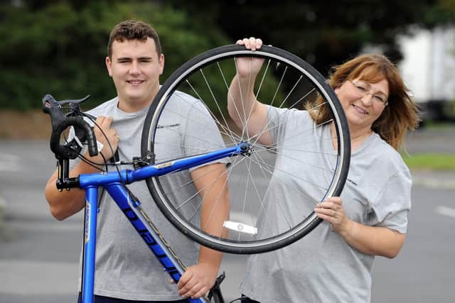 Danny Bohannan and his mum Jackie Picture: Malcolm Wells (180919-1547)