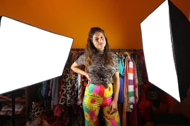 Helena shoots new stock from her studio space in Southsea