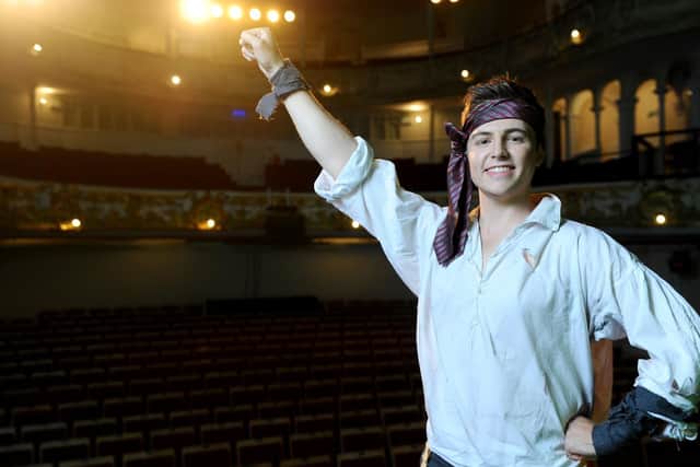 Sam Bailey stars as Peter Pan in New Theatre Royal's Christmas show. Picture: Sarah Standing (180713-4434)