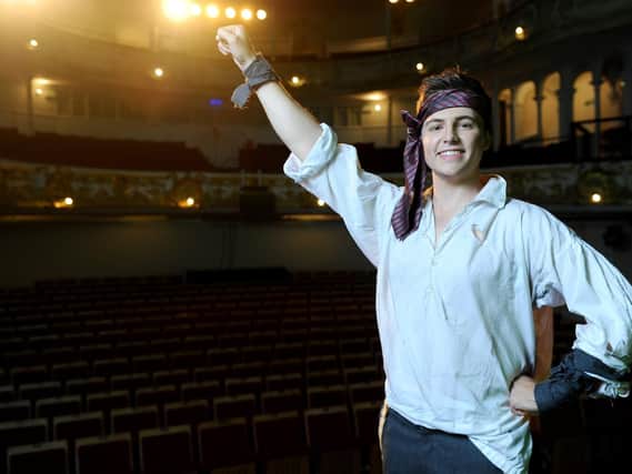 Sam Bailey stars as Peter Pan in New Theatre Royal's Christmas show. Picture: Sarah Standing (180713-4434)