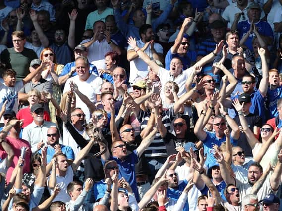 Pompey fans at Peterborough last Saturday Picture: Joe Pepler