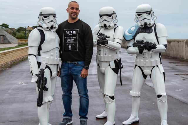 Fundraisers trekked across Southsea meeting fans along the way. Photo: Richard Welch JustGreatShots