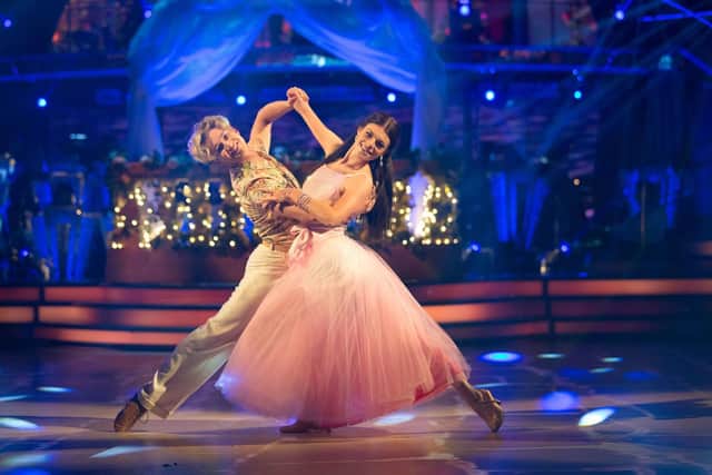 AJ Pritchard and Lauren Steadman during a dress rehearsal for Strictly Come Dancing Picture: BBC