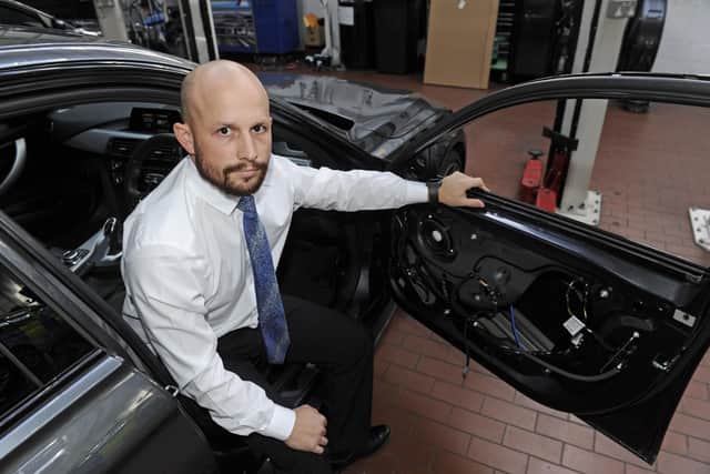Heinrich Makkink. whose BMW was broken into and who has identified the thief after he tracked down footage of the offence. Picture Ian Hargreaves (180923-1_BMW)