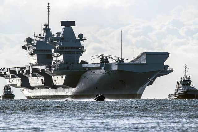 HMS Queen Elizabeth. Picture: PA