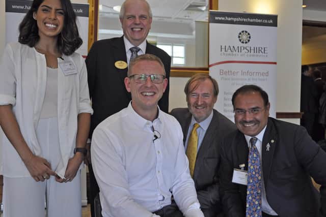 Paralympian Aaron Phipps was guest speaker at the Hampshire Chamber Southampton Boat Show lunch. Picture: Scott Sinclair