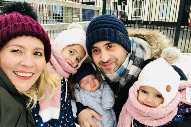 Maya, right with mum, Naomi, dad Abdel, sister Lilia and brother  Zayn
