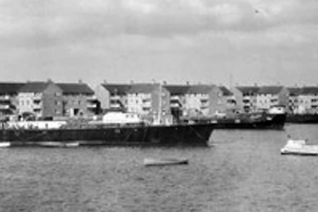The houseboats moored alongside the Eastern Road.