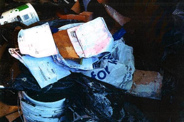 Rubbish illegally dumped by Richard Yeates, 34, of Waverley Road, Southsea.