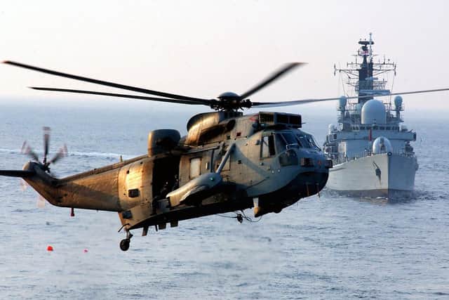 The Sea King helicopters will retire today.