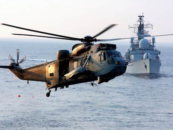 The Sea King helicopters will retire today.