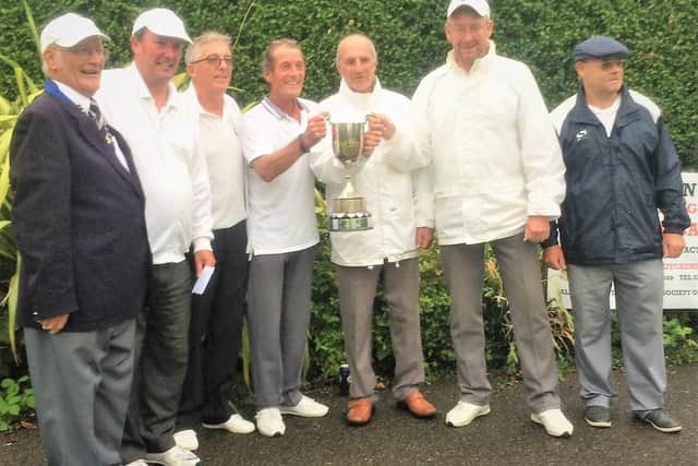 The Priory Open winners celebrate their victory