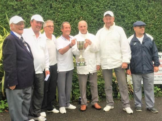 The Priory Open winners celebrate their victory