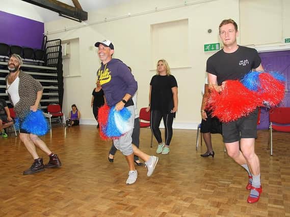 Portsmouth Players in rehearsal for Priscilla, Queen of The Desert. They are at The Kings in Southsea, October 9-13, 2018