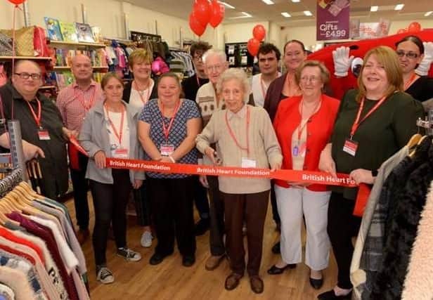 The ribbon is cut at the new British Heart Foundation store in Cosham