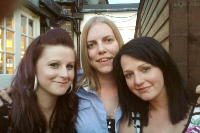 Martha Williamson, right, with friends Paige Weeks, left and Louise Kneller