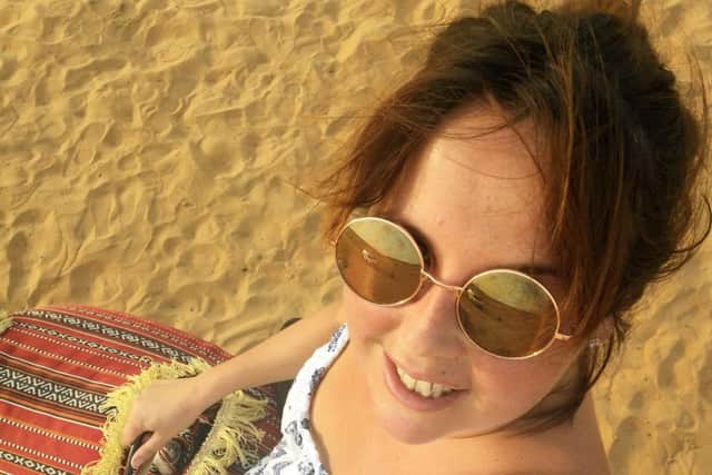 Cheryl in Anantara Qasr Al Sarab, Abu Dhabi