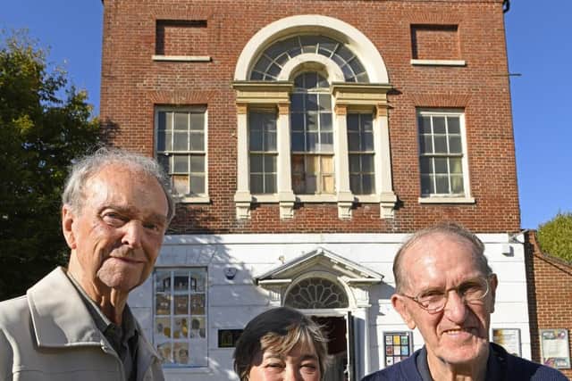 From left - Bill Foster, Rosalie Cuthbert, and  Arthur Cray. Bill and Arthur were both pupils at The Beneficial School, now The Groundlings Theatre in Kent Street, Portsmouth, between 1935-1939.