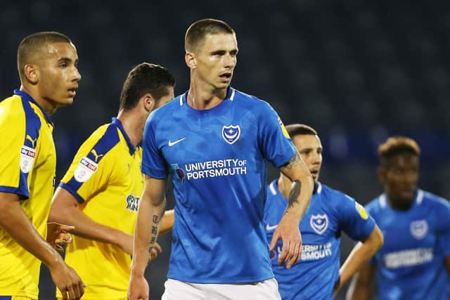Pompey fan Jon Heywood believes Oli Hawkins should make way for Ronan Curtis up front. Picture: Joe Pepler