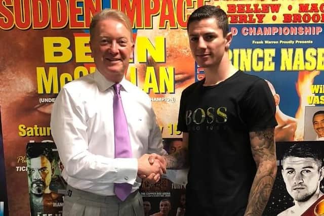 Waterlooville ace Mark Chamberlain has linked up with Frank Warren in the pro ranks