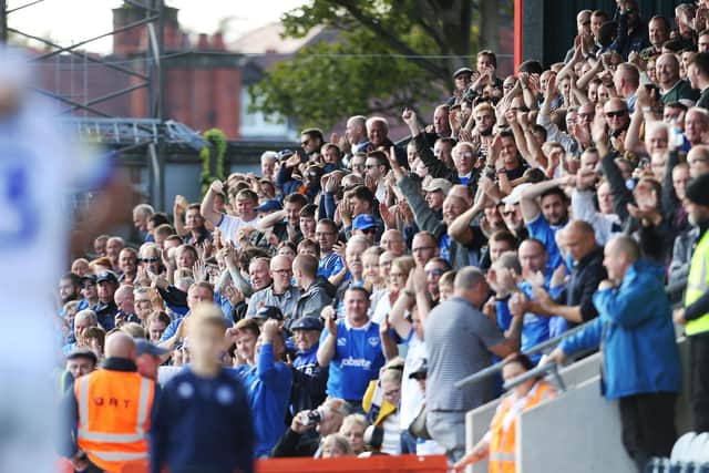 Pompey fans are buzzing at their team's form. Picture: Joe Pepler